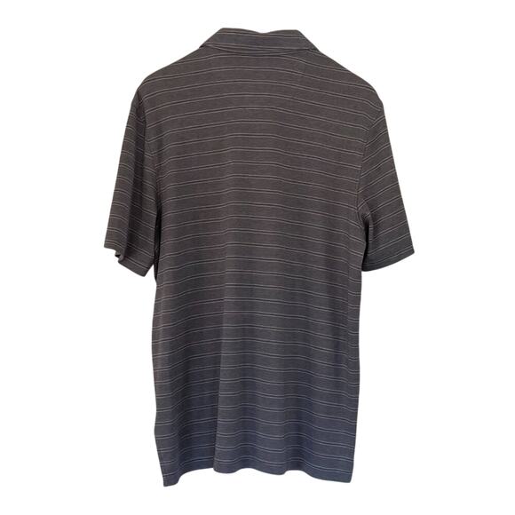 Jos. A. Bank Reserve Traditional Fit Short Sleeve Polo Shirt Blue/White Stripe M - Picture 3 of 11